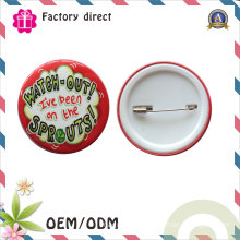 New Personalized Tin Button Badge Pin